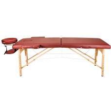 Массажный стол Atlas Sport складной 2-с деревянный 60 см (бургунди) Массажный стол Atlas Sport складной 2-с деревянный 60 см (бургунди)