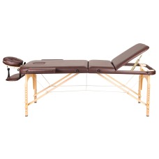 Массажный стол Atlas Sport складной 3-с деревянный 70 см (коричневый) Массажный стол Atlas Sport складной 3-с деревянный 70 см (коричневый)