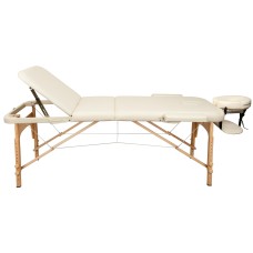 Массажный стол Atlas Sport складной 3-с деревянный 70 см (бежевый) Массажный стол Atlas Sport складной 3-с деревянный 70 см (бежевый)